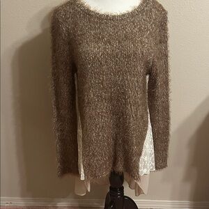 Rye Fuzzy Brown Women's Sweater